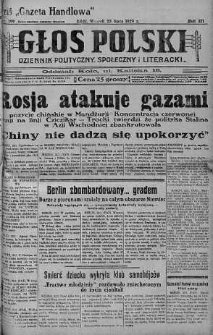 Głos Polski : dziennik polityczny, społeczny i literacki 23 lipiec 1929 nr 199