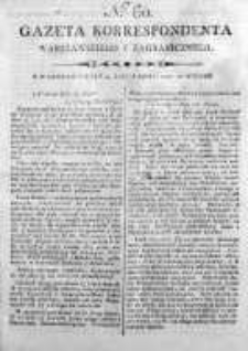 Gazeta Korrespondenta Warszawskiego y Zagranicznego 1800, Nr 60