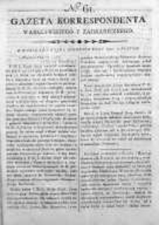 Gazeta Korrespondenta Warszawskiego y Zagranicznego 1800, Nr 61