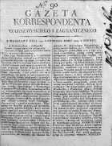 Korespondent Warszawski Donoszący Wiadomości Krajowe i Zagraniczne 1809, Nr 90