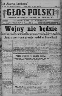 Głos Polski : dziennik polityczny, społeczny i literacki 24 lipiec 1929 nr 200