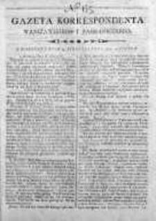 Gazeta Korrespondenta Warszawskiego y Zagranicznego 1800, Nr 65