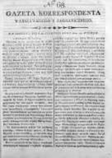 Gazeta Korrespondenta Warszawskiego y Zagranicznego 1800, Nr 68
