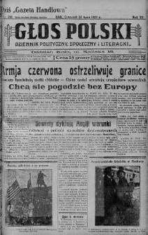 Głos Polski : dziennik polityczny, społeczny i literacki 25 lipiec 1929 nr 201