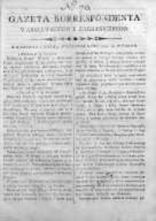 Gazeta Korrespondenta Warszawskiego y Zagranicznego 1800, Nr 70