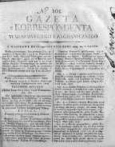 Korespondent Warszawski Donoszący Wiadomości Krajowe i Zagraniczne 1809, Nr 101