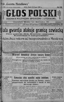 Głos Polski : dziennik polityczny, społeczny i literacki 26 lipiec 1929 nr 202