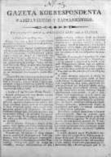 Gazeta Korrespondenta Warszawskiego y Zagranicznego 1800, Nr 75