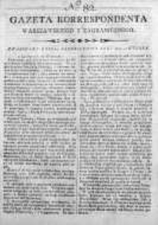 Gazeta Korrespondenta Warszawskiego y Zagranicznego 1800, Nr 82
