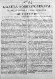 Gazeta Korrespondenta Warszawskiego y Zagranicznego 1800, Nr 84