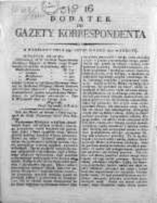 Korespondent Warszawski Donoszący Wiadomości Krajowe i Zagraniczne 1810, Nr 16