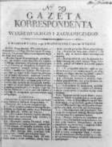 Korespondent Warszawski Donoszący Wiadomości Krajowe i Zagraniczne 1810, Nr 29