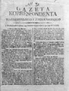 Korespondent Warszawski Donoszący Wiadomości Krajowe i Zagraniczne 1810, Nr 31