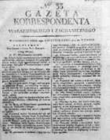 Korespondent Warszawski Donoszący Wiadomości Krajowe i Zagraniczne 1810, Nr 33