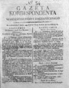 Korespondent Warszawski Donoszący Wiadomości Krajowe i Zagraniczne 1810, Nr 34
