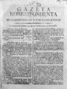 Korespondent Warszawski Donoszący Wiadomości Krajowe i Zagraniczne 1810, Nr 35