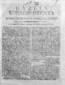 Korespondent Warszawski Donoszący Wiadomości Krajowe i Zagraniczne 1810, Nr 38