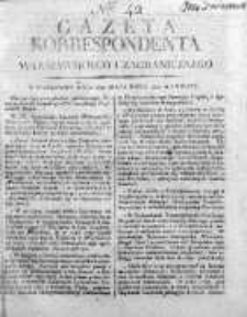 Korespondent Warszawski Donoszący Wiadomości Krajowe i Zagraniczne 1810, Nr 42