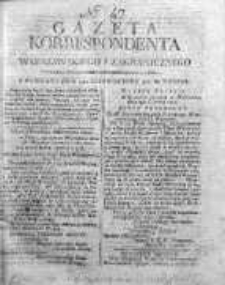 Korespondent Warszawski Donoszący Wiadomości Krajowe i Zagraniczne 1810, Nr 47
