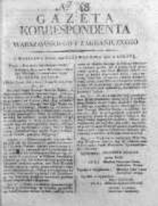 Korespondent Warszawski Donoszący Wiadomości Krajowe i Zagraniczne 1810, Nr 48