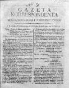 Korespondent Warszawski Donoszący Wiadomości Krajowe i Zagraniczne 1810, Nr 51
