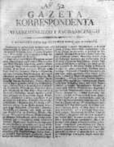 Korespondent Warszawski Donoszący Wiadomości Krajowe i Zagraniczne 1810, Nr 52