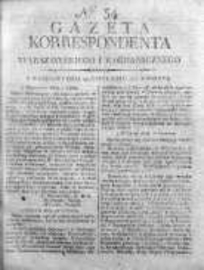 Korespondent Warszawski Donoszący Wiadomości Krajowe i Zagraniczne 1810, Nr 54