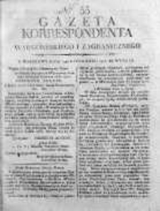 Korespondent Warszawski Donoszący Wiadomości Krajowe i Zagraniczne 1810, Nr 55