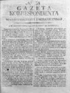 Korespondent Warszawski Donoszący Wiadomości Krajowe i Zagraniczne 1810, Nr 58