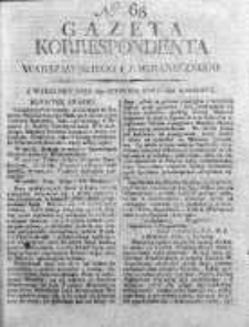Korespondent Warszawski Donoszący Wiadomości Krajowe i Zagraniczne 1810, Nr 68