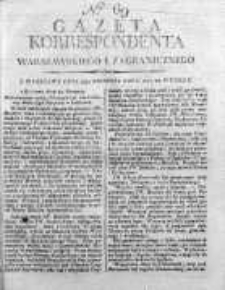 Korespondent Warszawski Donoszący Wiadomości Krajowe i Zagraniczne 1810, Nr 69