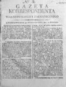 Korespondent Warszawski Donoszący Wiadomości Krajowe i Zagraniczne 1812, Nr 2