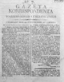 Korespondent Warszawski Donoszący Wiadomości Krajowe i Zagraniczne 1812, Nr 7