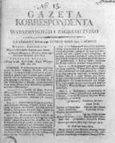 Korespondent Warszawski Donoszący Wiadomości Krajowe i Zagraniczne 1812, Nr 15