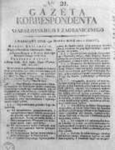 Korespondent Warszawski Donoszący Wiadomości Krajowe i Zagraniczne 1812, Nr 21