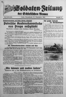 Soldaten = Zeitung der Schlesischen Armee 23 September 1939 nr 16