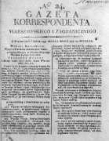 Korespondent Warszawski Donoszący Wiadomości Krajowe i Zagraniczne 1812, Nr 24