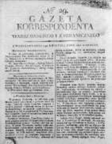 Korespondent Warszawski Donoszący Wiadomości Krajowe i Zagraniczne 1812, Nr 29
