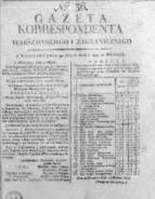 Korespondent Warszawski Donoszący Wiadomości Krajowe i Zagraniczne 1812, Nr 36