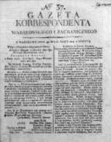 Korespondent Warszawski Donoszący Wiadomości Krajowe i Zagraniczne 1812, Nr 37