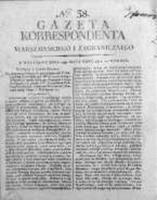 Korespondent Warszawski Donoszący Wiadomości Krajowe i Zagraniczne 1812, Nr 38