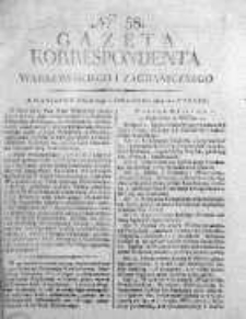 Korespondent Warszawski Donoszący Wiadomości Krajowe i Zagraniczne 1812, Nr 58