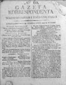 Korespondent Warszawski Donoszący Wiadomości Krajowe i Zagraniczne 1812, Nr 62