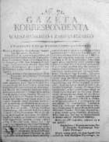 Korespondent Warszawski Donoszący Wiadomości Krajowe i Zagraniczne 1812, Nr 71