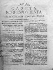Korespondent Warszawski Donoszący Wiadomości Krajowe i Zagraniczne 1812, Nr 82