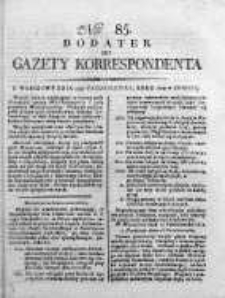 Korespondent Warszawski Donoszący Wiadomości Krajowe i Zagraniczne 1812, Nr 85