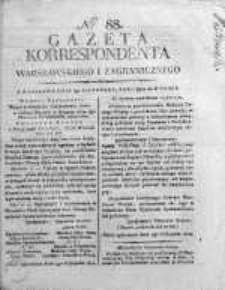 Korespondent Warszawski Donoszący Wiadomości Krajowe i Zagraniczne 1812, Nr 88
