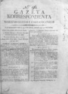 Korespondent Warszawski Donoszący Wiadomości Krajowe i Zagraniczne 1812, Nr 96