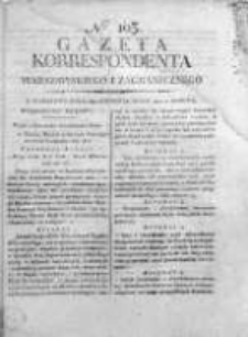 Korespondent Warszawski Donoszący Wiadomości Krajowe i Zagraniczne 1812, Nr 103