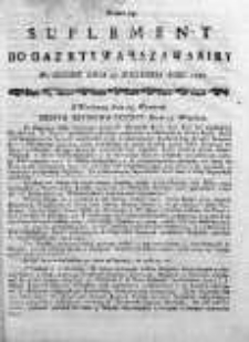 Gazeta Warszawska 1790, Nr 74, Suplement